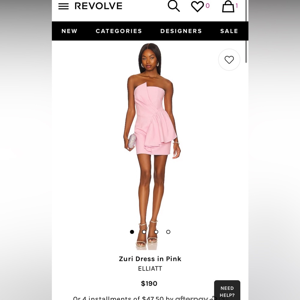 Revolve Light pink mini dress.